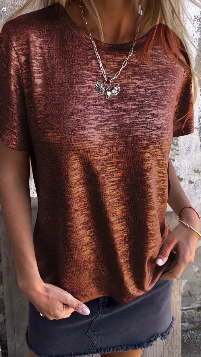 Stamping Short-sleeved T-shirt