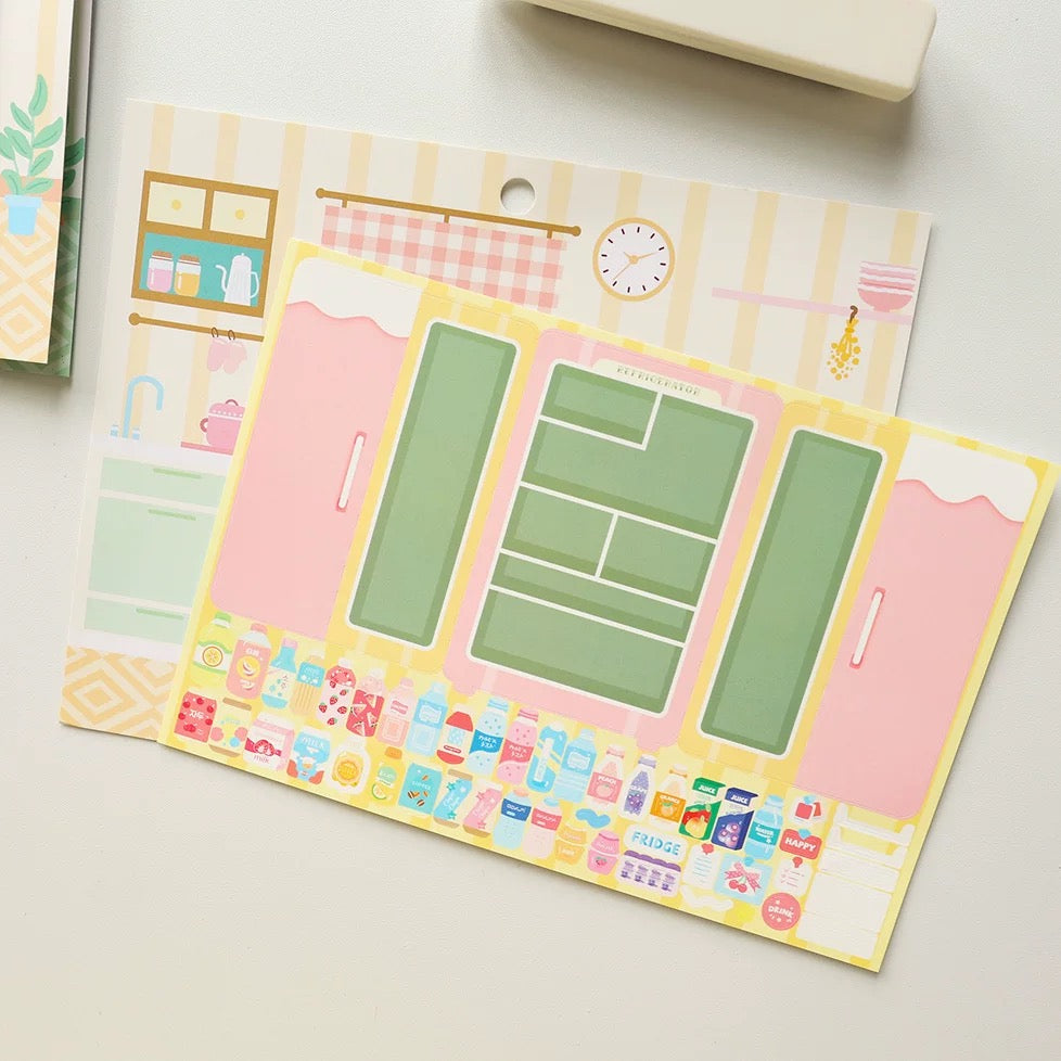 Refrigerator Organization Sticker Playset