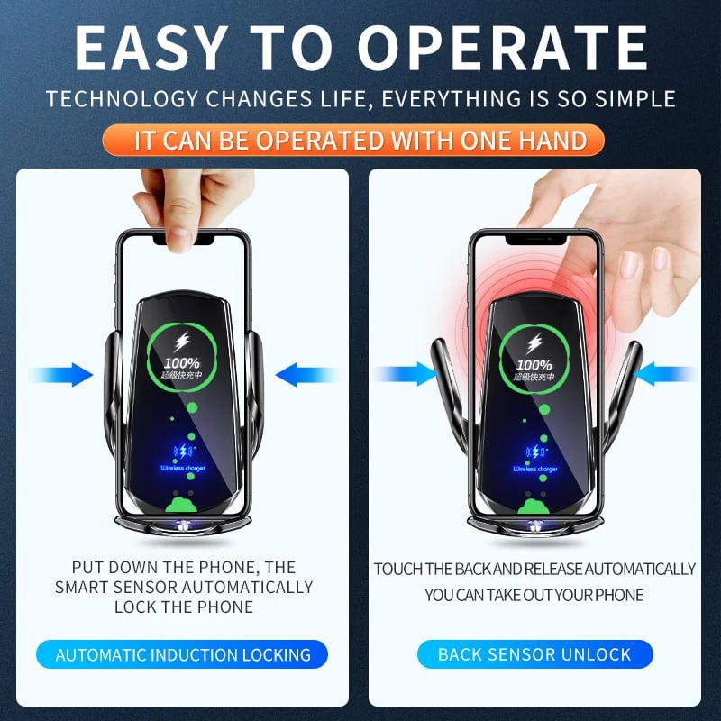 🔥LAST DAY SALE 50% OFF💕Mobile Phone Holder For Wireless Charging In The Car
