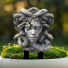 Medusa and Snake Garden Stake