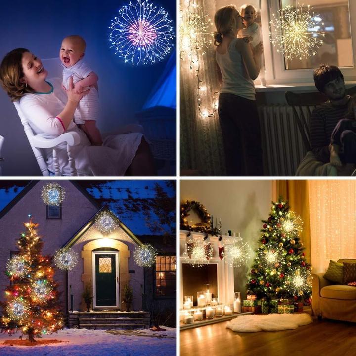 (🎅EARLY XMAS SALE - 50% OFF) 120 Led Starburst Lights With Remote, 8 Modes & Waterproof
