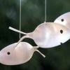 ❤️Handmade Fishing Man Spoon Fish Sculpture Wind Chime