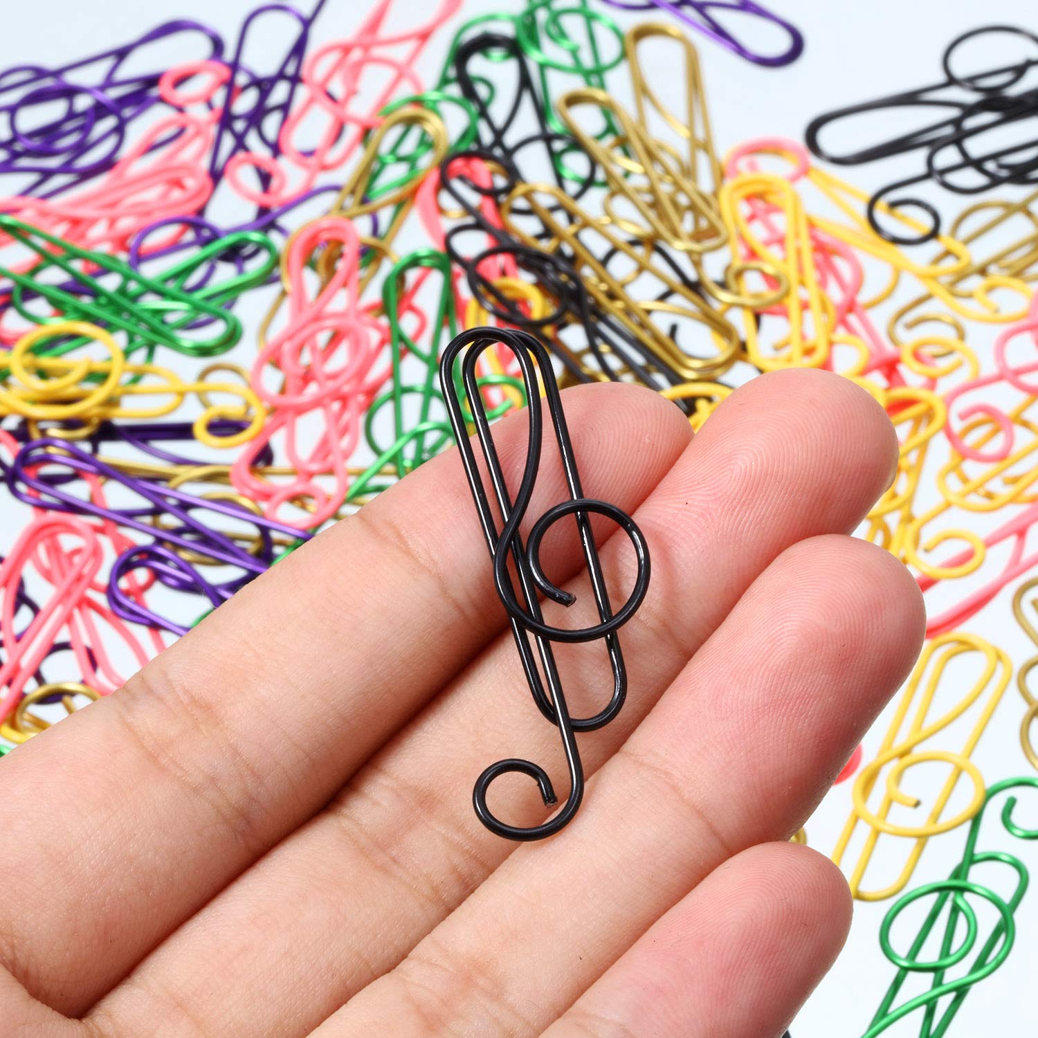 (Last Day Promotion 50% OFF) 🎵Music multicoloured metal paper clips (100 PCS)