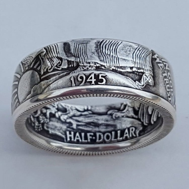 🎁 Classic Morgan Dollar Coin Ring
