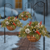 🎄Early Christmas Sale 49% OFF⏰LED Christmas Wreath Hanging Basket