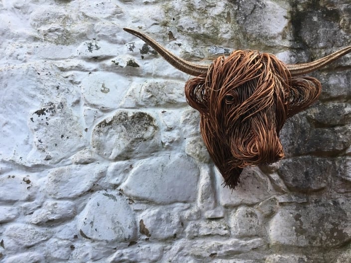 Woven Willow Highland Cow-💖Father's Day Sale💖