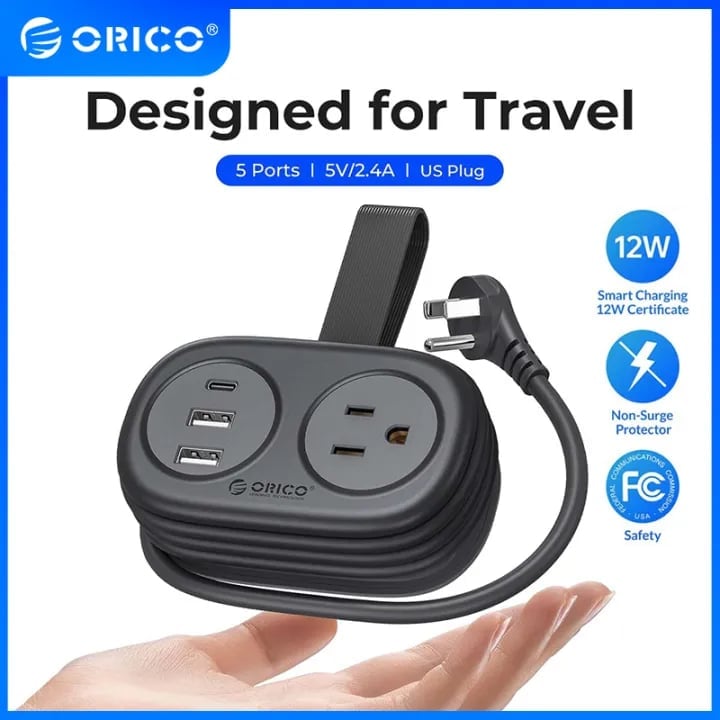 Last Day Promotion 70% OFF - 🔥7 in 1  Power Strip, ORICO 4 Outlets 3 USB Ports⚡Buy 2 Get Free Shipping