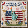🍂TikTok Fall Sale — Last Day 70% OFF🎉250th Anniversary of America Cross Stitch Kit – Celebrate with Craft and Tradition✨