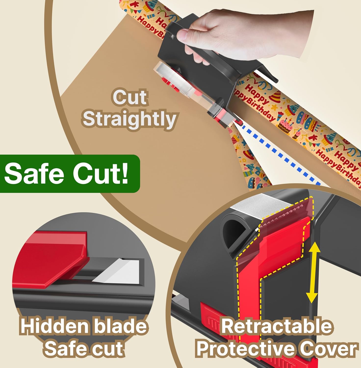 🔥Last Day Promotion 50% OFF🔥Wrapping Paper Cutter