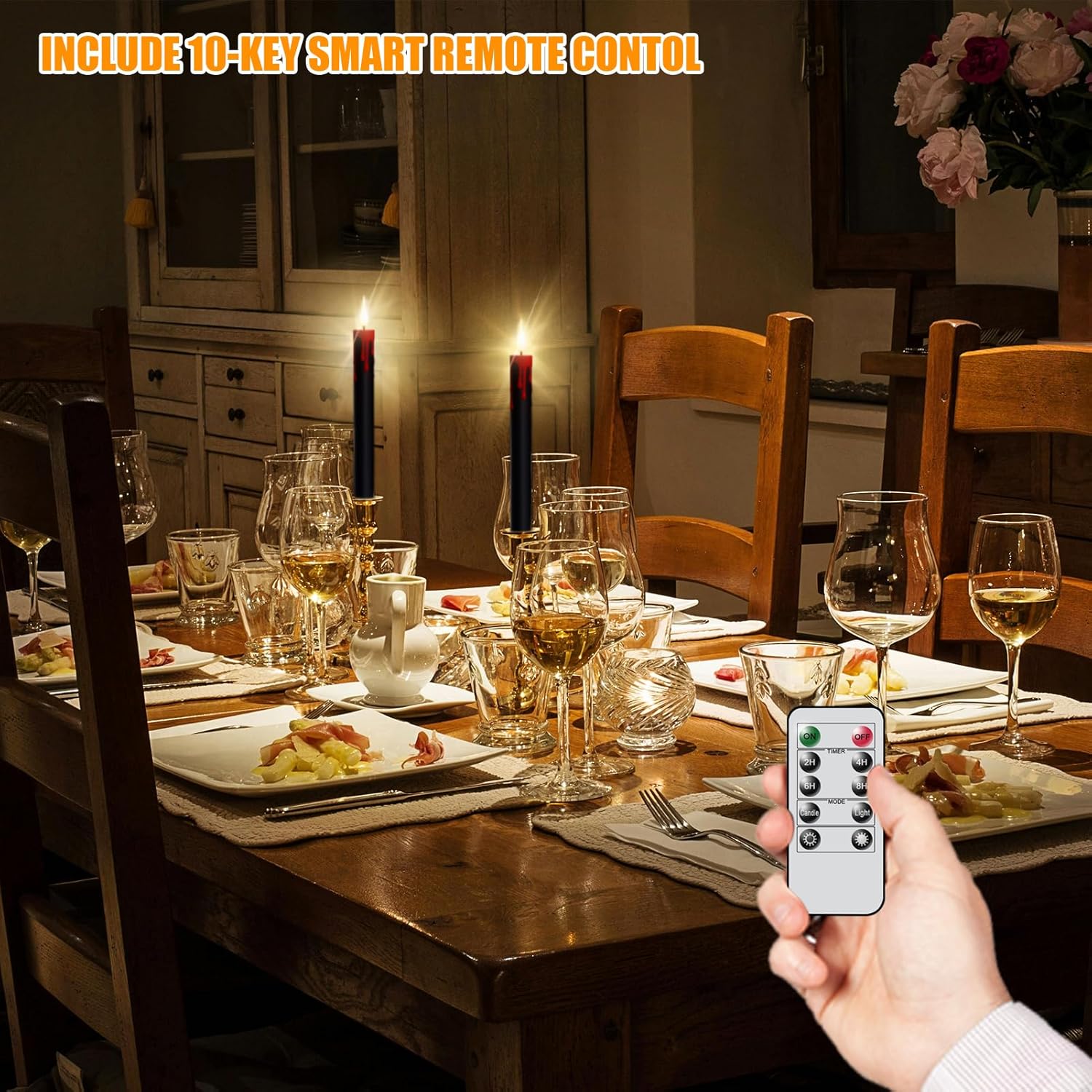 🔥Last Day Promotion 50% OFF🔥6-Piece Halloween Electronic Candle Set