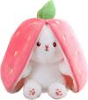 🍓🍓Strawberry Bunny Transformed into Little Rabbit🎀 Fruit Doll Plush Toy🐰🐰