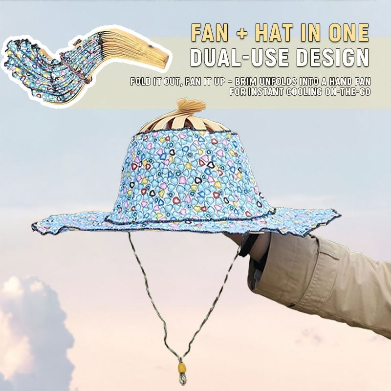 ⏰LAST DAY SALE 50% OFF💥Folding Bamboo Fan Hat