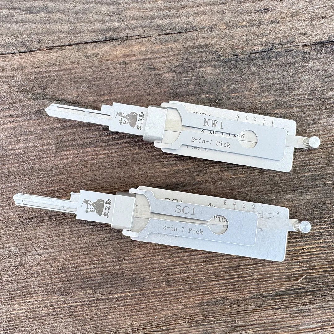 🔐 2-in-1 Lock Pick Tool – Precision for Pin Tumbler Locks