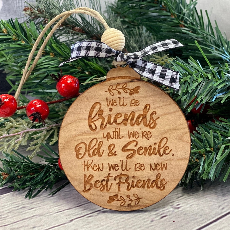 🎄🎁Wooden Friendship Ornament Gift