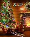 ⏰LAST DAY SALE 50% OFF💥Christmas LED Ladder Lights with Climbing Santa Claus