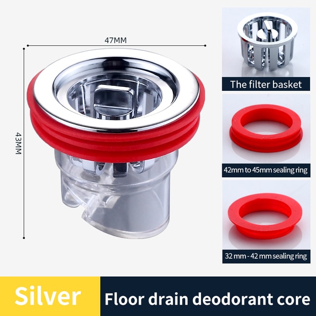 🔥Limited Time Sale 48% OFF🎉Universal Odor Proof Floor Drain Core(Buy 2 get 1 free)