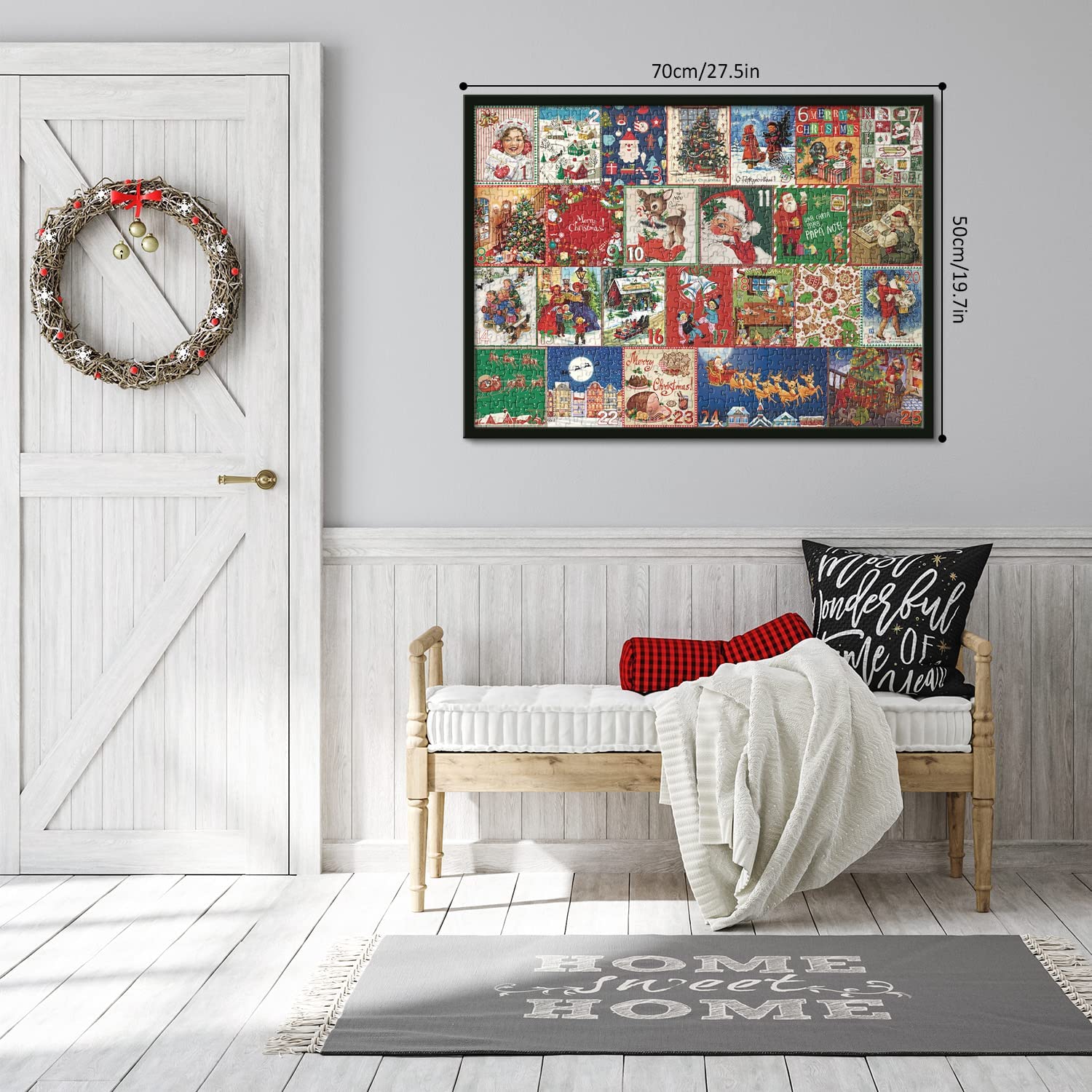 Tadetd® Christmas Advent Calendar Jigsaw Puzzle 1000pcs