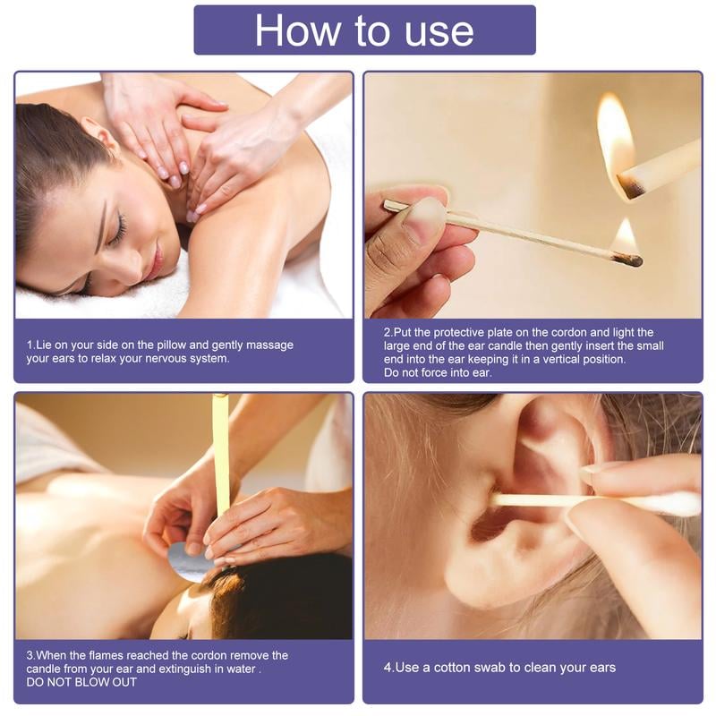 Ear Candle Set (16 Pcs) 🕯️ – Natural Paraffin in 8 Calming Scents for Relaxation & Stress Relief