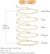 Gold Bracelets for Women, 14K Dainty Gold Plated Stackable Bracelets for Women Trendy Gold Bracelet Stack Set Waterproof Chain Bracelets Paperclip Adjustable Tennis Minimalist Tiny Cute Jewelry