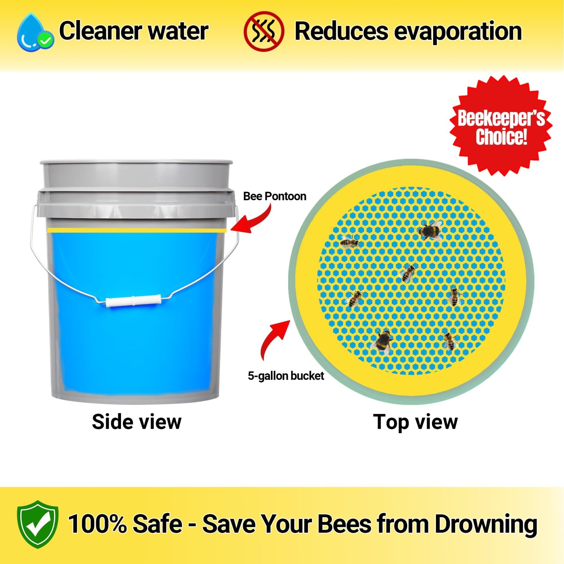 🎁TikTok Last Day Sale - 70% OFF🎉Floating Bee Watering Station🐝