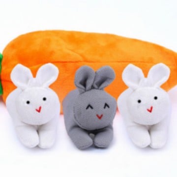 🔥Last Day Promotion 70% OFF🔥Hide-and-Seek Bunnies in Carrot Pouch