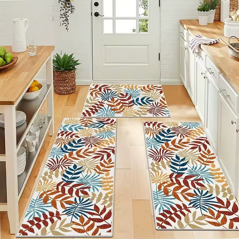 🎁TikTok Last Day Sale - 70% OFF🔥Boho Washable Kitchen Rugs Sets of 3 - Non Slip Kitchen Rugs