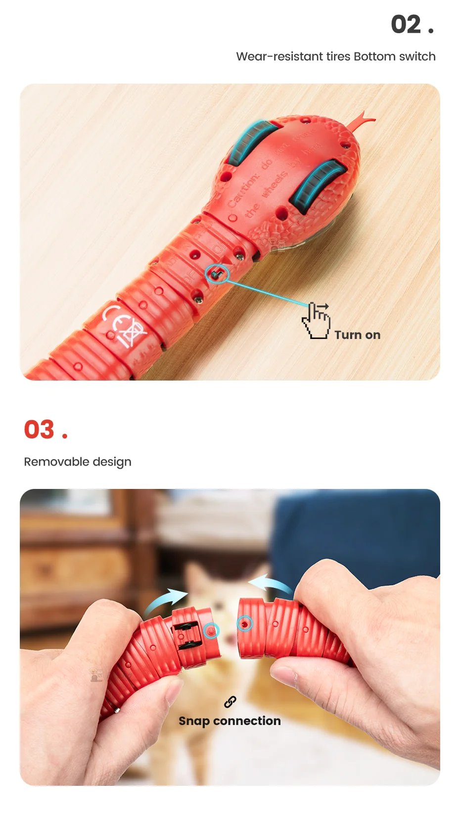 🎅2024 Christmas Promotion🎄Smart Sensing Snake Toy