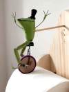 LAST DAY 50% OFF🔥Creative Frog Riding Bicycle Toilet Paper Holder