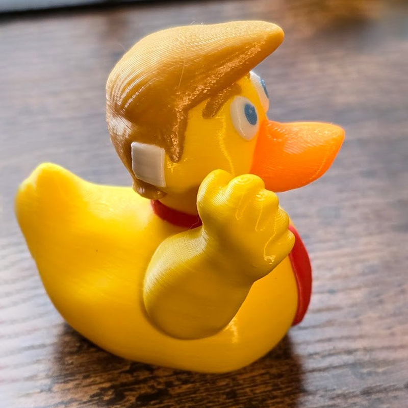 Double Middle Finger Duck with Ear BandAid