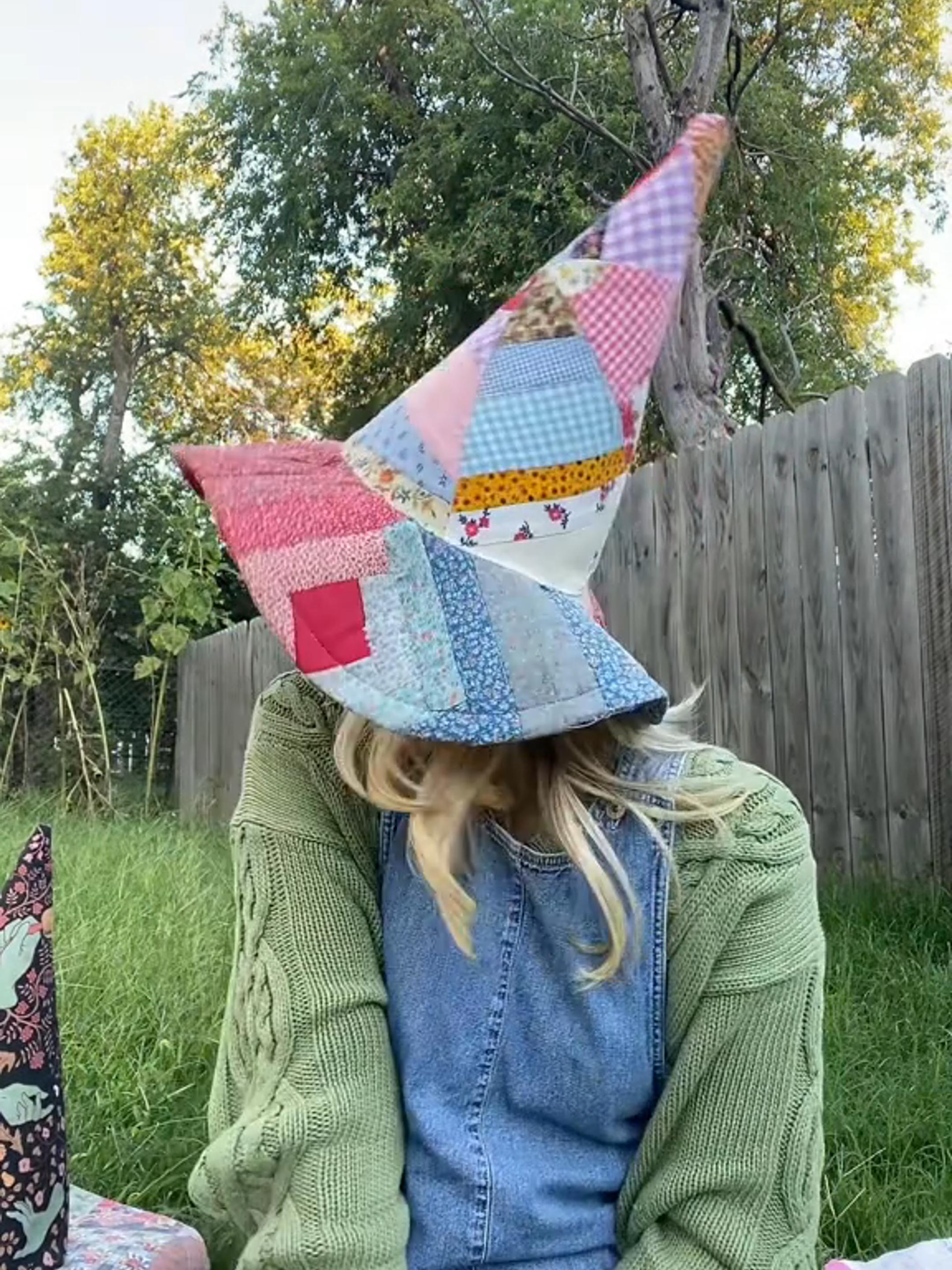 🔥Last Day 50% OFF - The Quilted Witch Hat | Handcrafted Folk Art Hat⚡Buy 2 Free Shipping