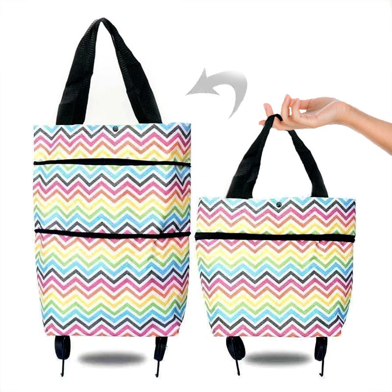 (❤️Hot Sale 50% OFF) - Foldable Shopping Trolley Tote Bag, Buy 2 Get 10% OFF