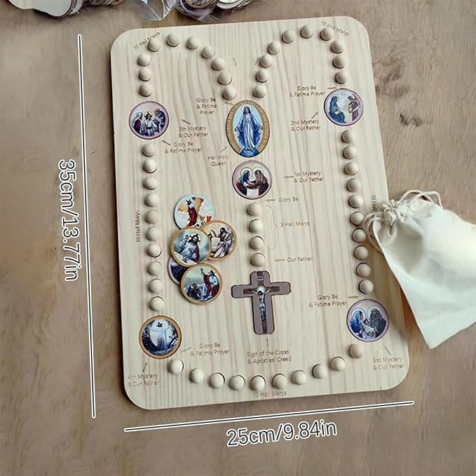 🔥LAST DAY SALE 50% OFF✝️Family Prayer Rosary Boards🎁Buy 2 Free Shipping