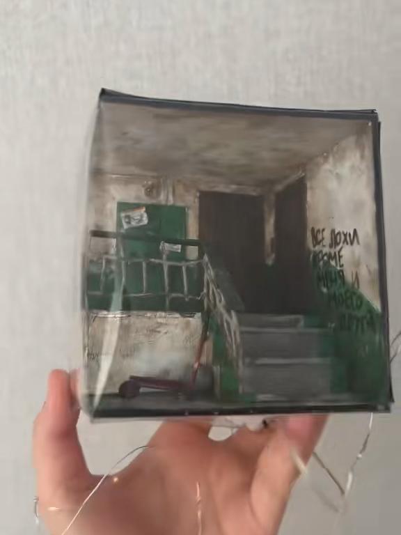 Backstairs Lightbox – Miniature Life Scene with Urban Decay & Real Glow