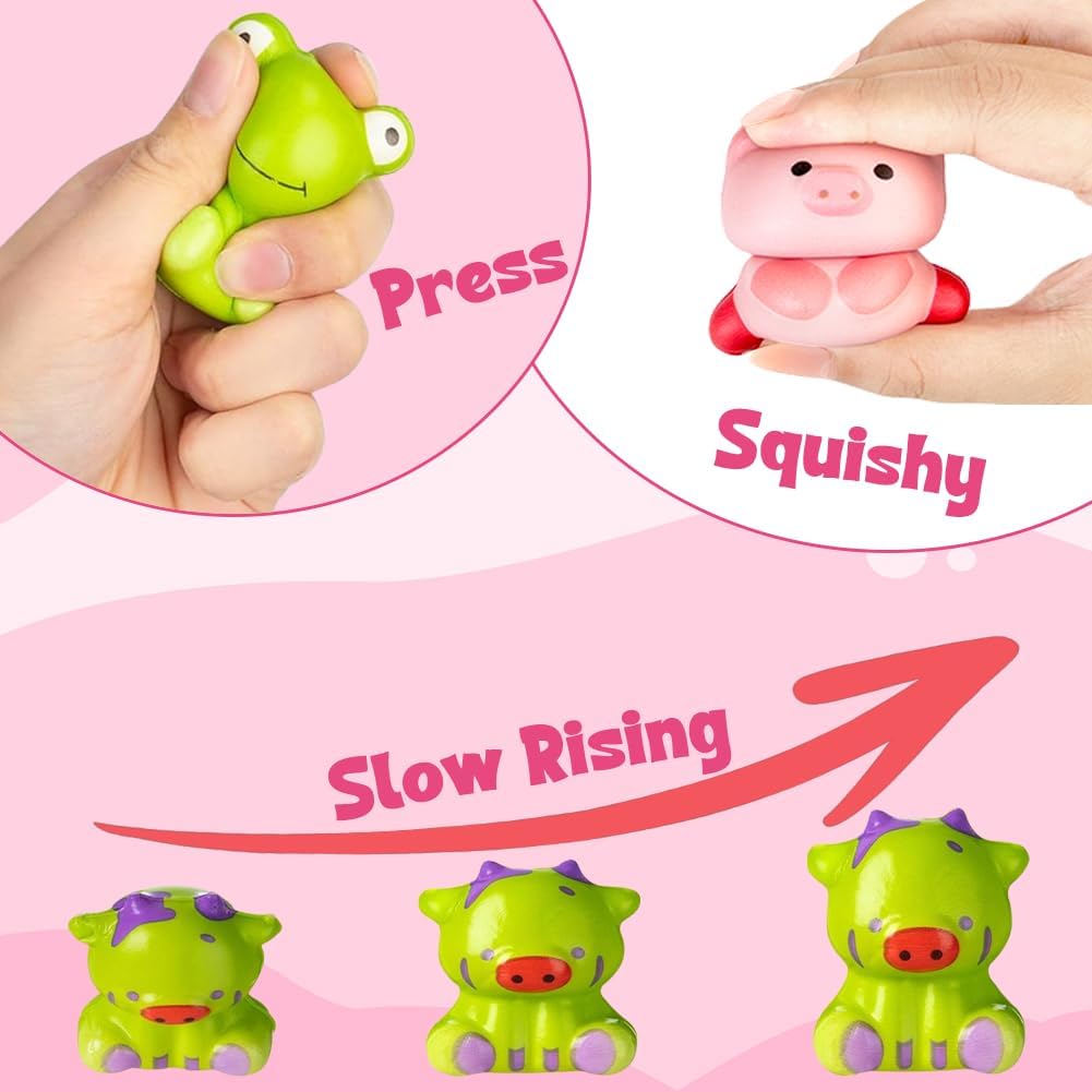 🎁🥚12/24 PCS Easter Eggs Prefilled Slow Rising Squishy Toys