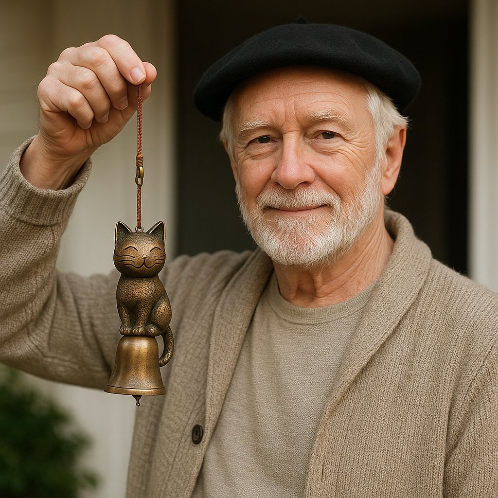 🎁TikTok Last Day Sale - 70% OFF🎉Handmade Retro Cat Wind Chime