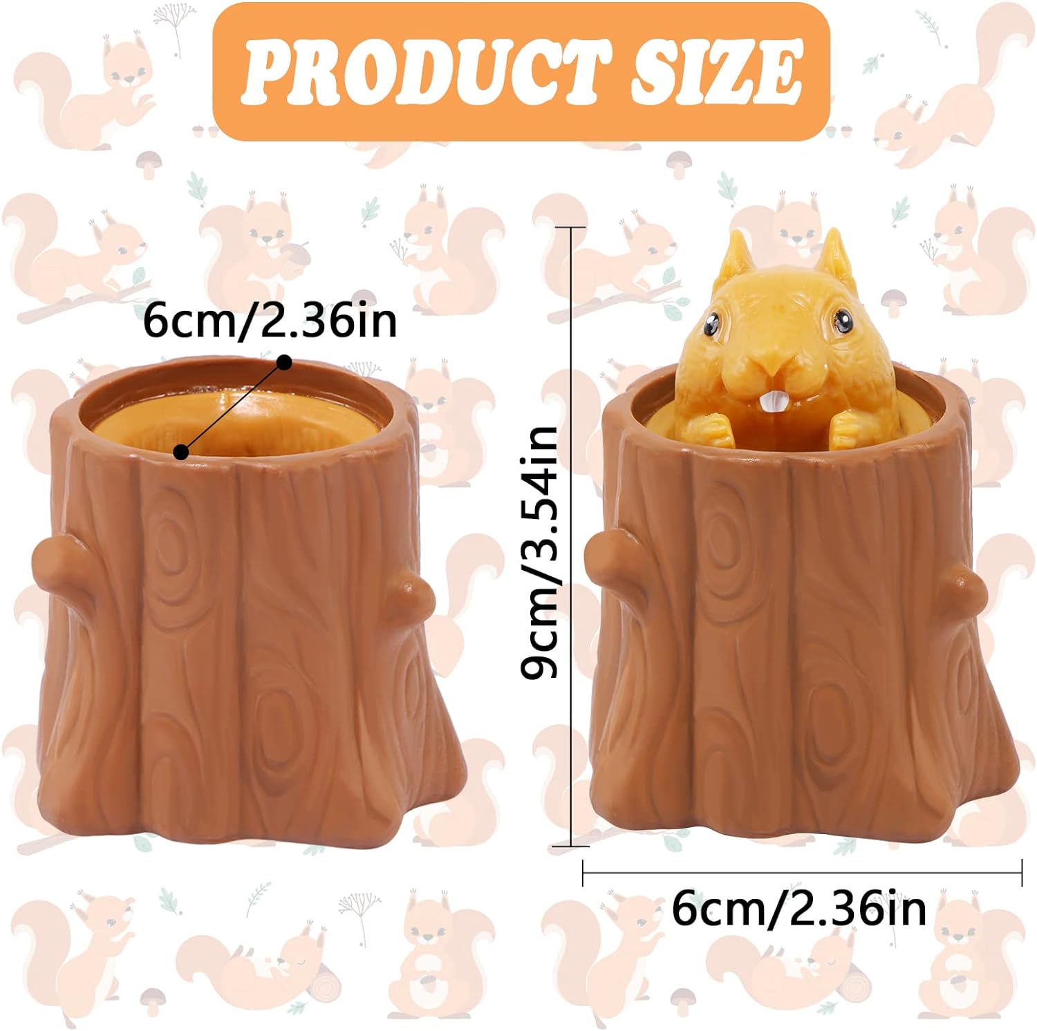 Funny Squirrel Squeeze Toy