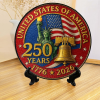 Limited Edition US 250th Anniversary Glass Suncatcher Hanging