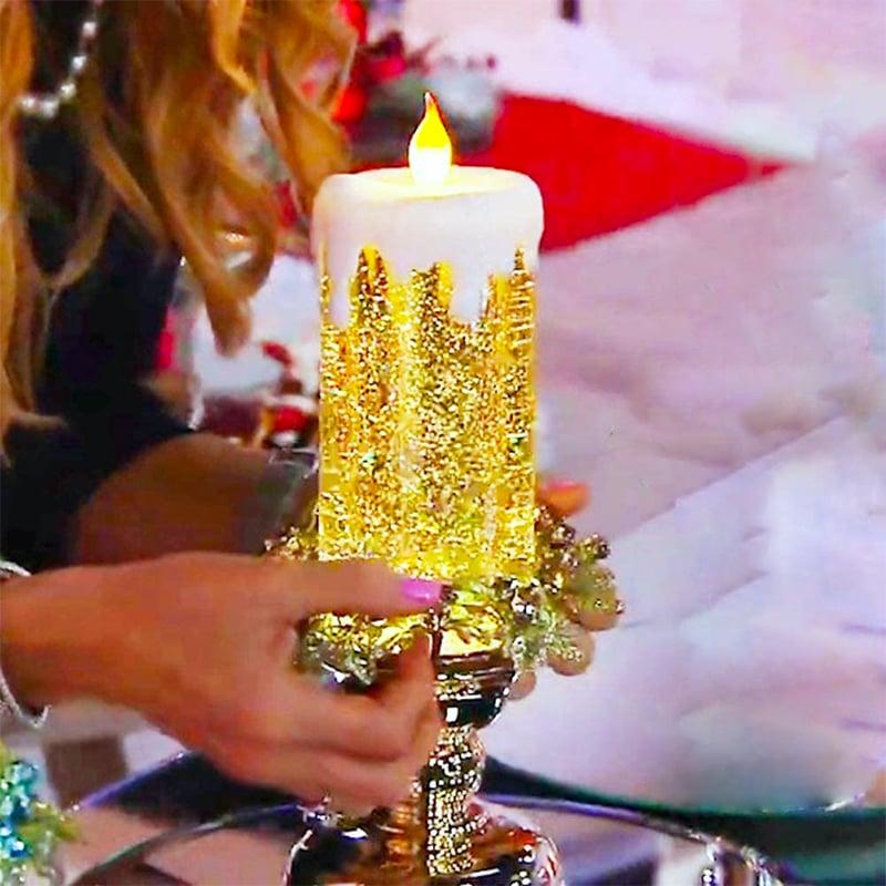 🎄🎄🎄Ealy Christmas Sale - LED Candles With Pedestal Christmas Essentials