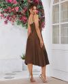 Floral Midi Corset Dress Boho Flowy Slit Lace Up Dresses for Women Going Out A Line Casual Sundress