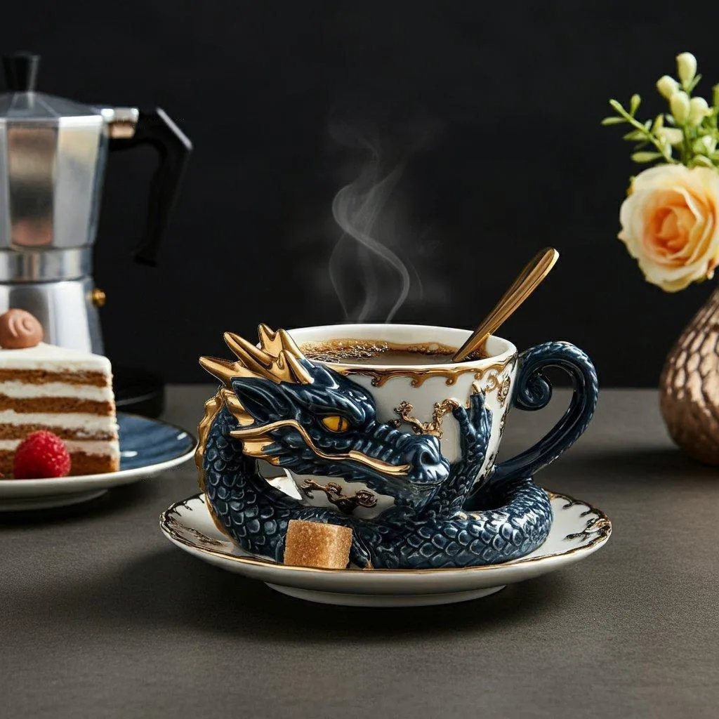 🎁Letzter Tag für die Sonderaktion -Drache Kaffeetasse Dekoratives Ornament