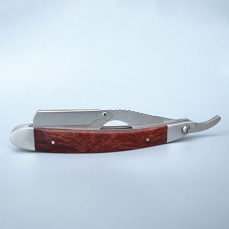 Father's Day Sale-Professional Wood Heavy Steel Barber Hair Shaving Razor