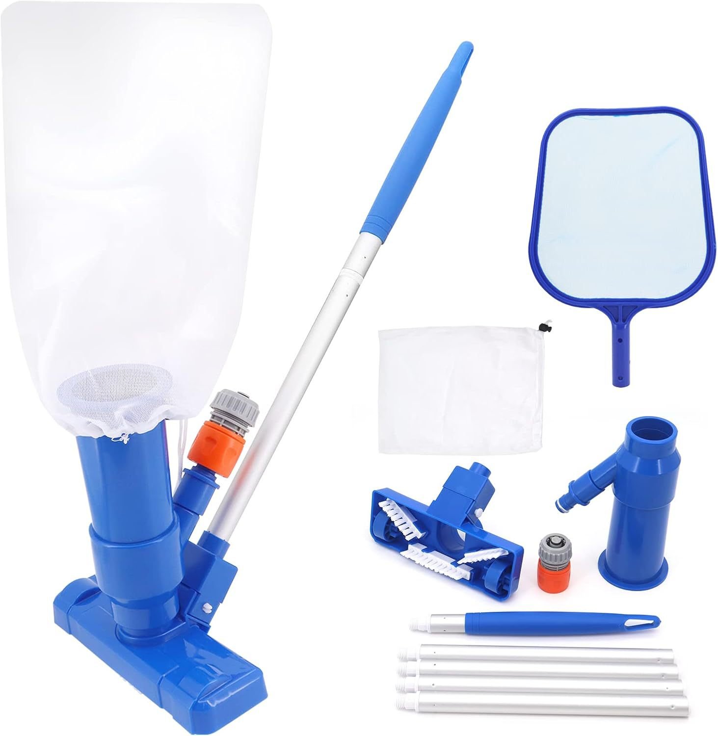 🎁TikTok Last Day Sale - 70% OFF🎉Upgrade Portable Pool Vacuum Jet Underwater Cleaner with Brush💦