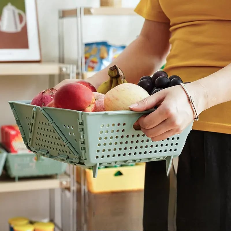 🎁TikTok Last Day Sale - 70% OFF🔥Foldable Multi-Functional Draining Storage Basket