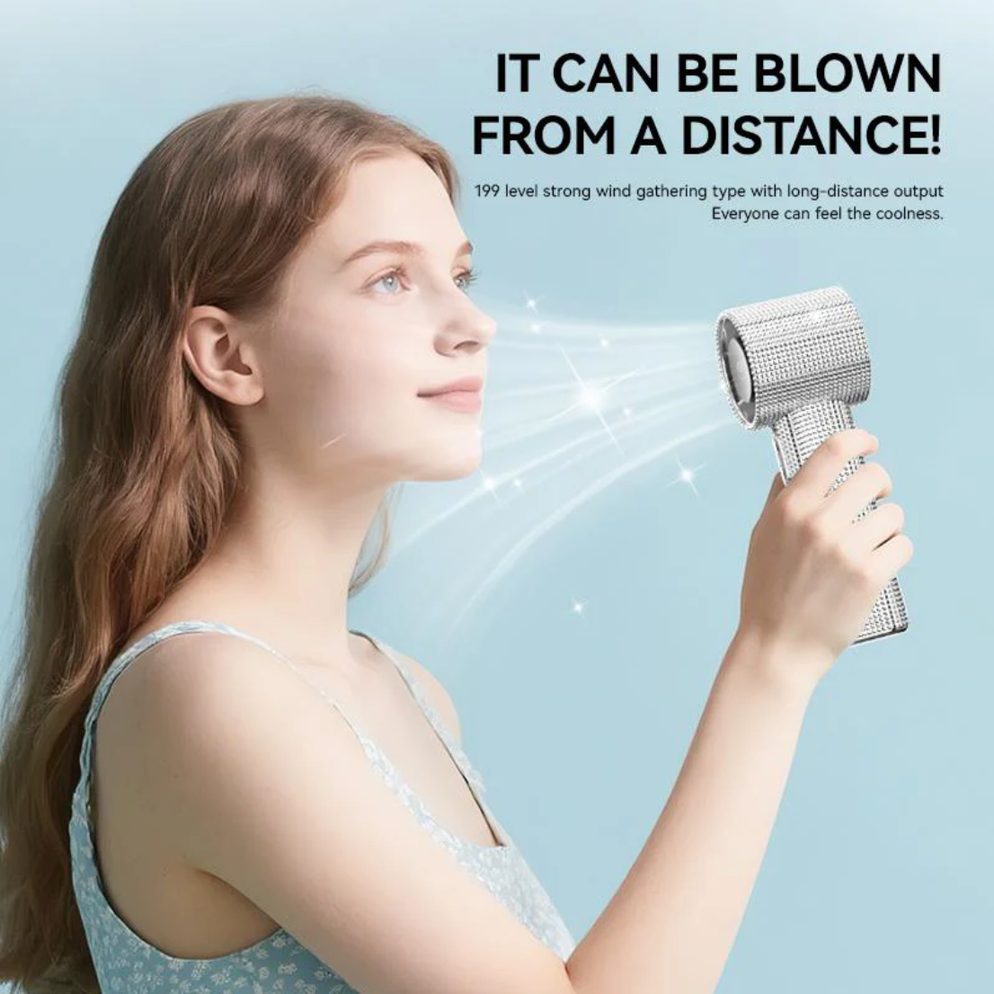 ⏰LAST DAY SALE 50% OFF💥Luxury Rechargeable Handheld Turbo Fan