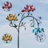 🎁Hot Sale🔥 50% OFF - Beautiful Multi Colored Flowers Wind Spinner