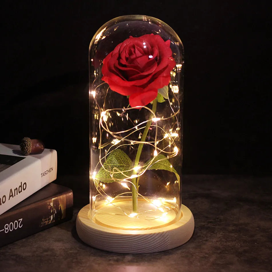 (💕Valentine's Day Promotion 59% OFF)-🌹Galaxy Rose - A Timeless Beauty in Glass - 🌹Valentine's Day Gift