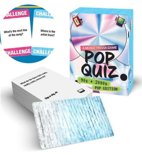 🎁TikTok Last Day Sale - 70% OFF🎶Lyrically Correct Pop Quiz 90s & 2000s Edition Music Trivia Game