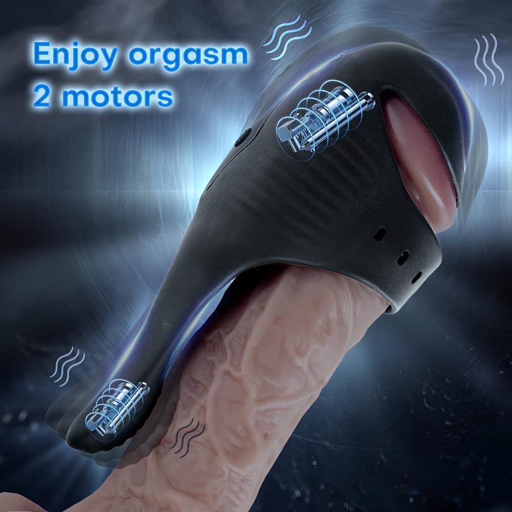 SHEMESIX - 10 Vibration Frequencies, Adjustable Size, Dual Motor Vibration, USB Charging, ABS+TPE, Deep Waterproof, Airplane Cup, Masturbation Device,