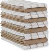 LANE LINEN Kitchen Towels Set - Pack of 6 Cotton Dish Towels for Drying Dishes, 18”x 28”, Kitchen Hand Towels, Absorbent Tea Towels, Dish Towels for Kitchen, Quick Drying Kitchen Towel Set - Olive