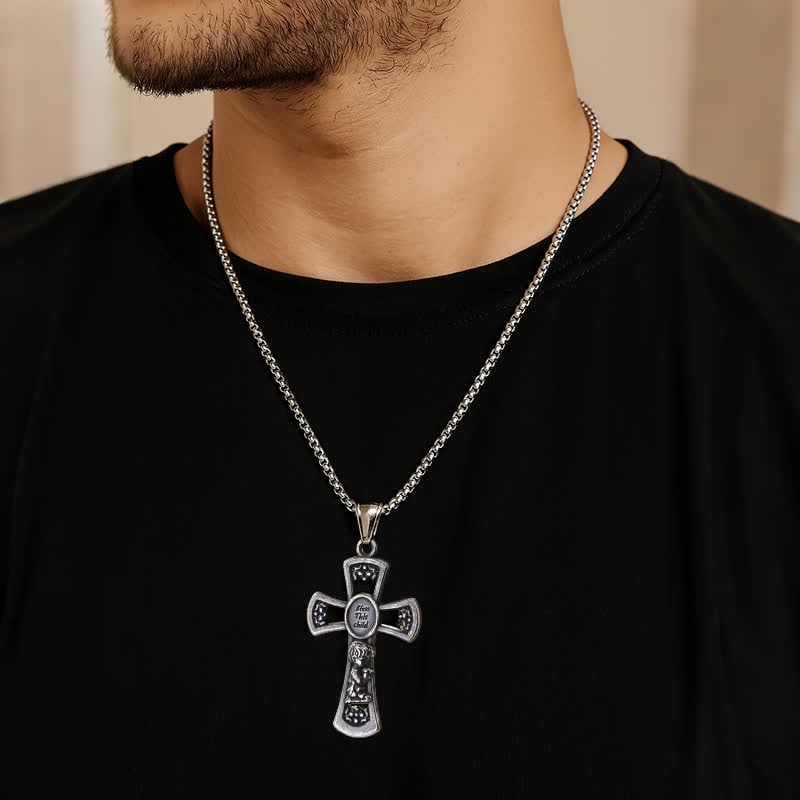 ✝️100% Handmade God Bless This Child Cross Prayer Necklace(𝐉𝐚𝐜𝐤 𝐌𝐢𝐥𝐥𝐞𝐫 𝐇𝐚𝐧𝐝𝐦𝐚𝐝𝐞®)